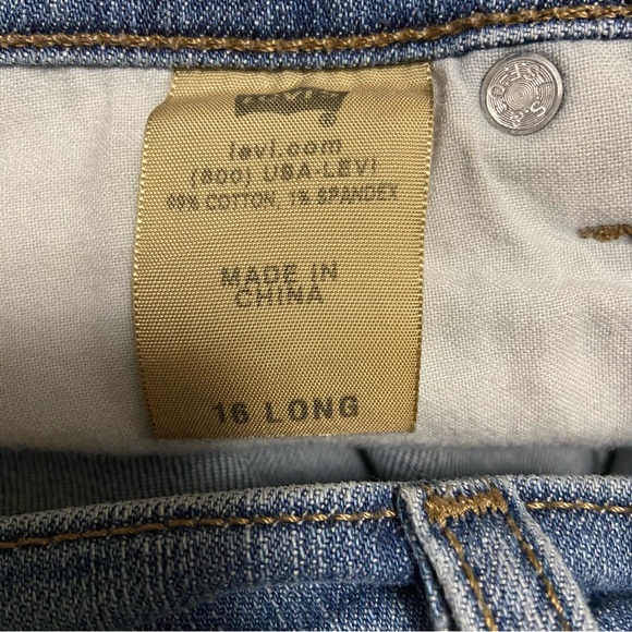 Levi’s 512 Perfectly Slimming Boot Cut Denim Jeans Blue - Picture 13 of 14